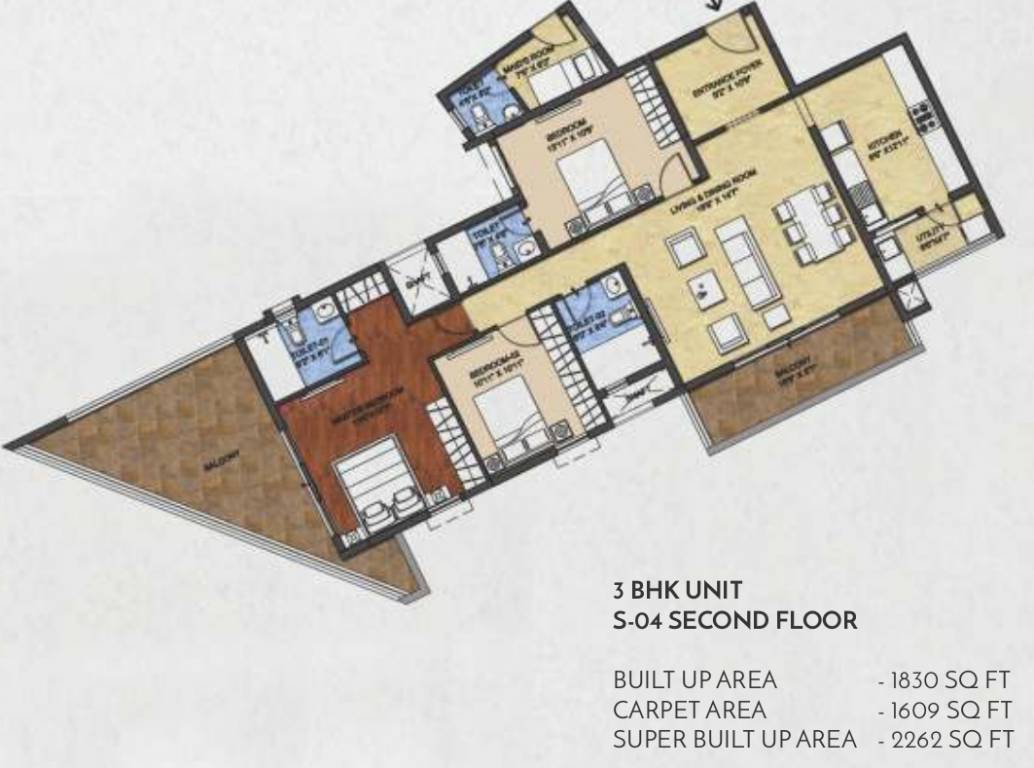 Bhandari Verve On The Curve (3BHK+3T (2,262 sq ft) + Servant Room 2262 sq ft) Bhandari Verve On The Curve (3BHK+3T (2,262 sq ft) + Servant Room 2262 sq ft)