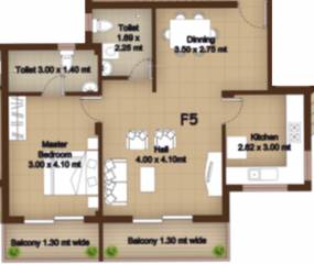Megha Mother Agnes Field View (1BHK+1T (906.75 sq ft) 906.75 sq ft)