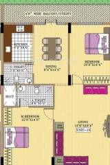 Mars Meadows (2BHK+2T (1,000 sq ft) 1000 sq ft)