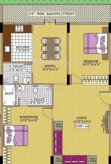 Mars Meadows (2BHK+2T (1,300 sq ft) 1300 sq ft)