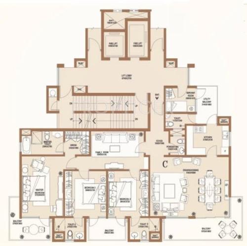 Central Park Bellevue (3BHK+3T (2,550 sq ft) 2550 sq ft) Central Park Bellevue (3BHK+3T (2,550 sq ft) 2550 sq ft)
