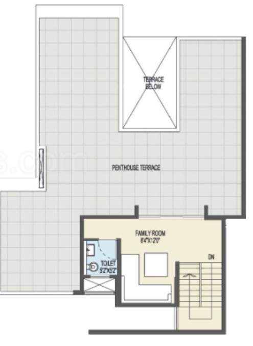  ganga platino phase iii Floor Plan Terrace Floor Plan