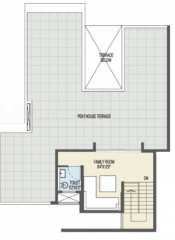 Terrace Floor Plan  ganga-platino-phase-iii Floor Plan Terrace Floor Plan