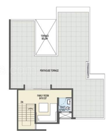  ganga platino phase iii Floor Plan Terrace Floor Plan