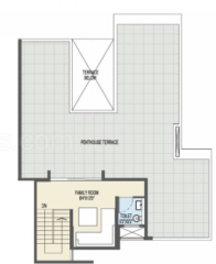 Terrace Floor Plan  ganga-platino-phase-iii Floor Plan Terrace Floor Plan