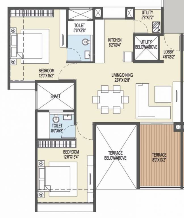  ganga platino phase iii Floor Plan Floor Plan