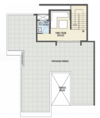 Terrace Floor Plan  ganga-platino-phase-iii Floor Plan Terrace Floor Plan