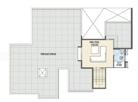  ganga platino phase iii Floor Plan Terrace Floor Plan