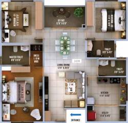 Vaishnavi North 24 (3BHK+3T (1,639 sq ft) 1639 sq ft) Vaishnavi North 24 (3BHK+3T (1,639 sq ft) 1639 sq ft)