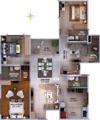 Vaishnavi North 24 (3BHK+3T (1,912 sq ft) 1912 sq ft) Vaishnavi North 24 (3BHK+3T (1,912 sq ft) 1912 sq ft)