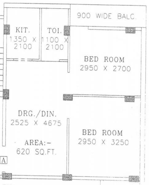 Chinmay Ratna Apartment (2BHK+1T (620 sq ft) 620 sq ft)
