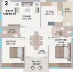 Ace Ajanta (2BHK+2T (1,259.92 sq ft) 1259.92 sq ft) Ace Ajanta (2BHK+2T (1,259.92 sq ft) 1259.92 sq ft)