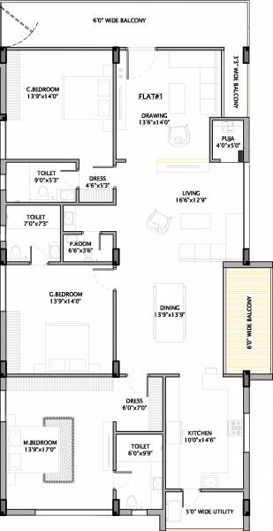 Elements Rocktown Colony (3BHK+4T (2,725 sq ft) + Pooja Room 2725 sq ft)
