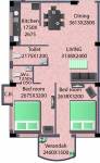Poddar Usha Gardens (2BHK+2T (810 sq ft) 810 sq ft)