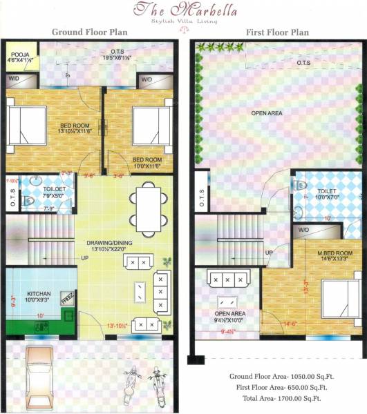 Chordias The Marbella (3BHK+2T (1,307.92 sq ft) + Pooja Room 1307.92 sq ft)