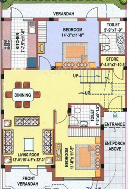 Eldeco Estate One Villas (5BHK+5T (2,435 sq ft) + Pooja Room 2435 sq ft)