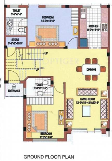 Eldeco Estate One Villas (5BHK+5T (2,458 sq ft) + Pooja Room 2458 sq ft)