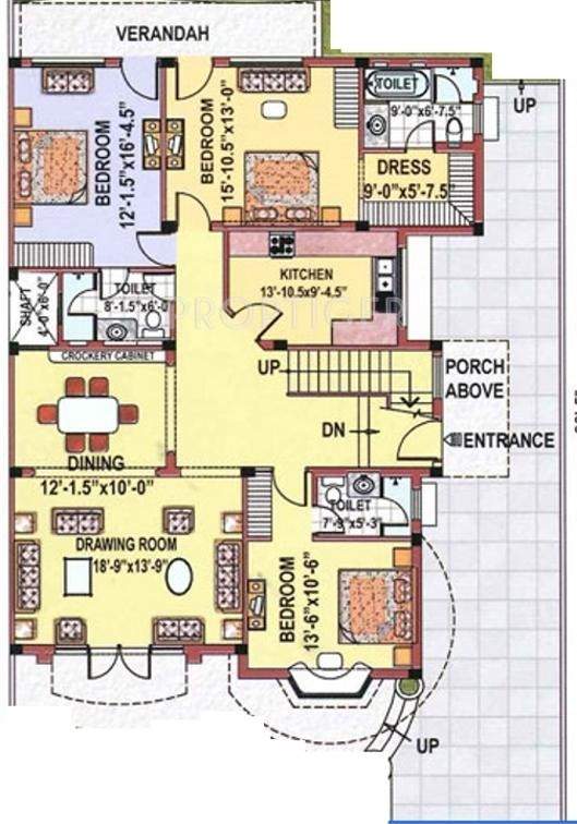 Eldeco Estate One Villas (6BHK+6T (3,948 sq ft) 3948 sq ft)