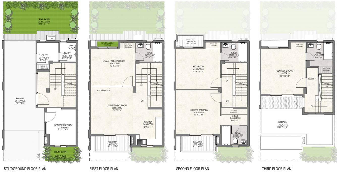 Godrej Evoke Villas (4BHK+5T (3,029 sq ft) 3029 sq ft)