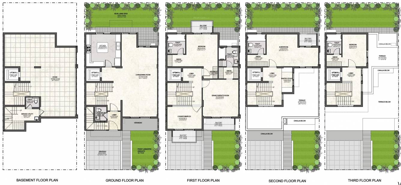 Godrej Evoke Villas (4BHK+5T (5,335 sq ft) + Study Room 5335 sq ft)