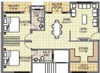 Adithi Pearl (2BHK+2T (1,245 sq ft) 1245 sq ft) Adithi Pearl (2BHK+2T (1,245 sq ft) 1245 sq ft)