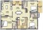 Adithi Pearl (3BHK+3T (1,595 sq ft) 1595 sq ft) Adithi Pearl (3BHK+3T (1,595 sq ft) 1595 sq ft)