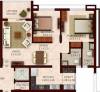 Adwalpalkar Marcel Greens (2BHK+2T (1,001.04 sq ft) 1001.04 sq ft)