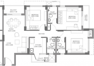 Floor Plan  elevate-at-godrej-se7en Floor Plan Floor Plan
