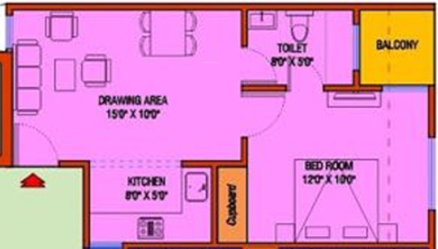 Escon Kendriye Awas And Awasiye Yojna (1BHK+1T (520 sq ft) 520 sq ft)