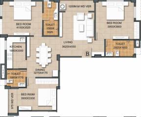 Skyline Profulla (3BHK+3T (1,675 sq ft) 1675 sq ft) Skyline Profulla (3BHK+3T (1,675 sq ft) 1675 sq ft)