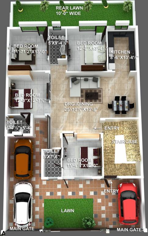 Sakshi SGC Luxurious Independent Floors (4BHK+3T (1,638 sq ft) 1638 sq ft)