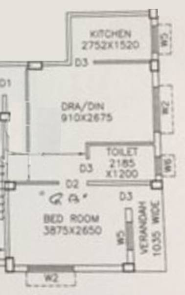 Skyare Enclave (1BHK+1T (615 sq ft) 615 sq ft)