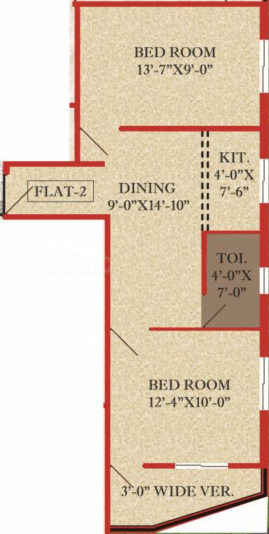 Chowdhury Priti Dakshayani (2BHK+1T (750 sq ft) 750 sq ft) Chowdhury Priti Dakshayani (2BHK+1T (750 sq ft) 750 sq ft)