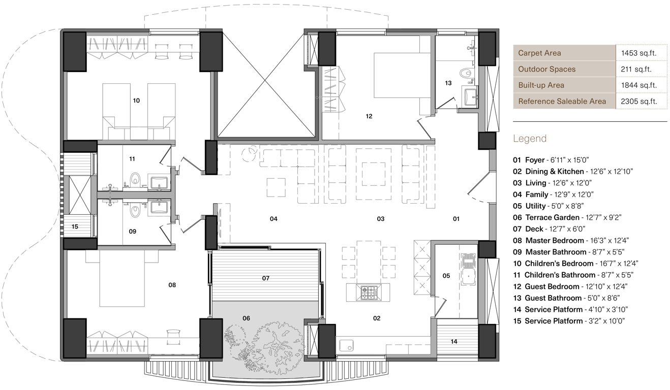 Total Environment In That Quiet Earth (3BHK+3T (2,305 sq ft) 2305 sq ft)