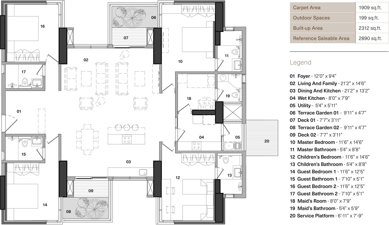 Total Environment In That Quiet Earth (4BHK+4T (2,890 sq ft) 2890 sq ft)
