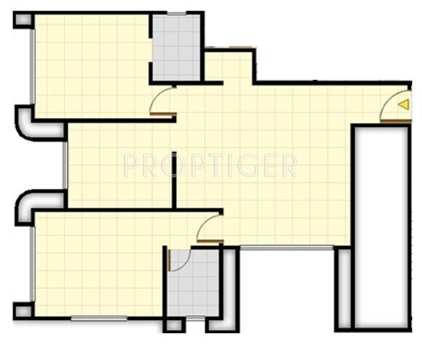 Sadguru Builders Bhagvati Floor Plan (2BHK+2T)