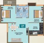 GP Pearl Iris (2BHK+2T (853 sq ft) 853 sq ft)