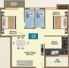 GP Pearl Iris (2BHK+2T (854 sq ft) 854 sq ft)