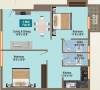 GP Pearl Iris (2BHK+2T (983 sq ft) 983 sq ft)