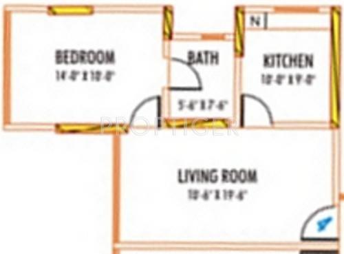 AP Panch Smruti (1BHK+1T (670 sq ft) 670 sq ft)