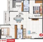 Utkarsha Abodes (2BHK+2T (1,104 sq ft) 1104 sq ft)