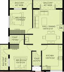 Yamuna Homes Ganga Yamuna (2BHK+2T (1,180 sq ft) 1180 sq ft) Yamuna Homes Ganga Yamuna (2BHK+2T (1,180 sq ft) 1180 sq ft)