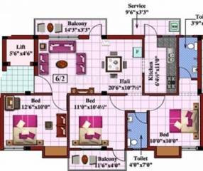 AP Navarathna (3BHK+2T (1,135 sq ft) 1135 sq ft) AP Navarathna (3BHK+2T (1,135 sq ft) 1135 sq ft)