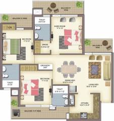 United La Prisma (3BHK+3T (1,560 sq ft) 1560 sq ft) United La Prisma (3BHK+3T (1,560 sq ft) 1560 sq ft)