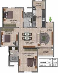 Prestige Jindal City (3BHK+3T (1,373 sq ft) 1373 sq ft) Prestige Jindal City (3BHK+3T (1,373 sq ft) 1373 sq ft)