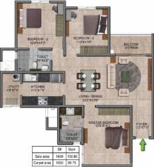 Prestige Jindal City (3BHK+3T (1,408 sq ft) 1408 sq ft) Prestige Jindal City (3BHK+3T (1,408 sq ft) 1408 sq ft)