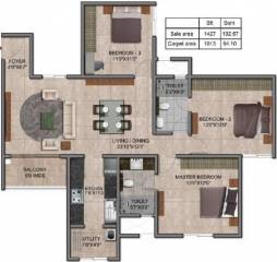 Prestige Jindal City (3BHK+3T (1,427 sq ft) 1427 sq ft) Prestige Jindal City (3BHK+3T (1,427 sq ft) 1427 sq ft)