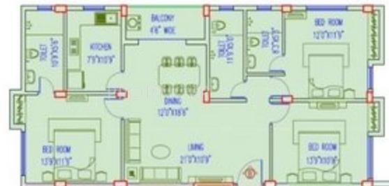 Swastic Shail (3BHK+3T (1,676 sq ft) 1676 sq ft)