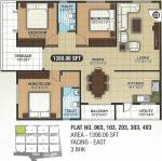 SLN Greens (3BHK+2T (1,390 sq ft) 1390 sq ft) SLN Greens (3BHK+2T (1,390 sq ft) 1390 sq ft)