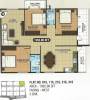 SLN Greens (3BHK+2T (1,565 sq ft) 1565 sq ft)